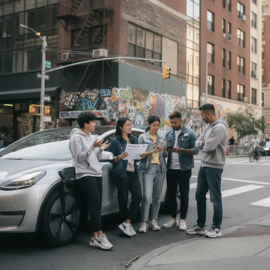 Wizualizacja przedstawiająca korzyści płynące z posiadania obowiązkowego ubezpieczenia samochodowego.