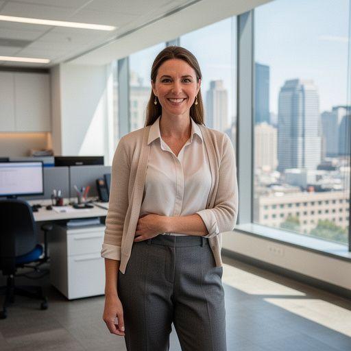 Zadowolony klient korzystający z szybkiej elektronicznej obsługi polisy.